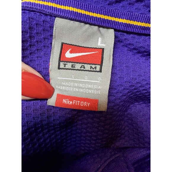 Nike LSU Tigers Shirt Mens Large Purple Dri Fit Polo Football NCAA - Picture 7 of 11
